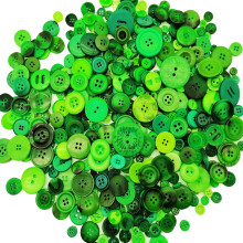 Alfykym 600-700 pcs Butoane verzi pentru me?te?uguri Butoane de artizanat verde n vrac Dimensiune asortata pentru cusut decora?iuni de me?te?ugu