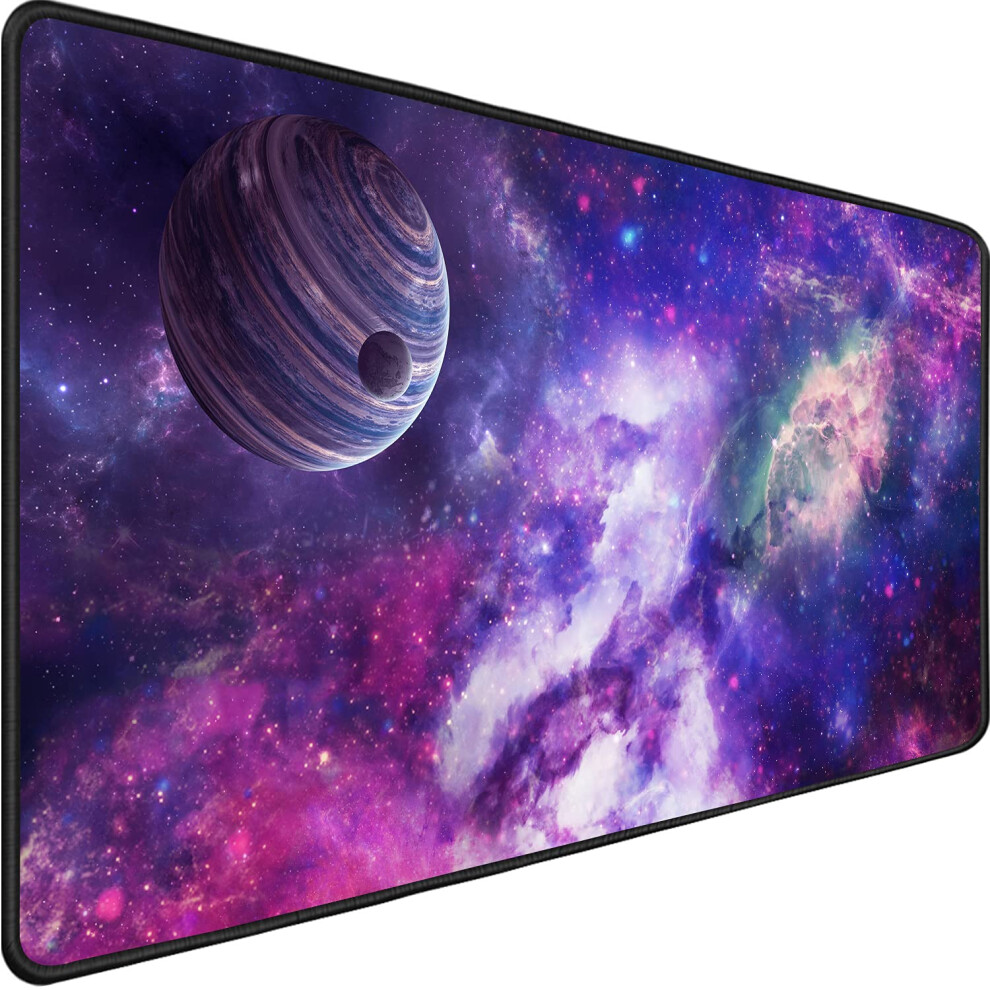 TEDNETGO Grand tapis de souris de jeu    tendu Tapis de souris longs Tapis de souris extra large avec bord cousu XXL Tapis de clavier d'ordinateur