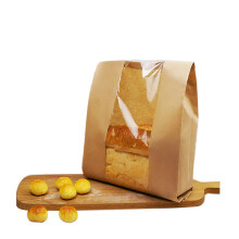 Funcoo 100 stuks papieren broodzakken voor thuis brood zuurdesembrood bakkerij opbergzakken met venster