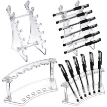Teling 4 Stck Stiftstnder, Acryl-Stifthalter, transparenter Stiftstnder, Organizer, Nagelbrstenhalter, Stnder fr Make-up-Pinsel