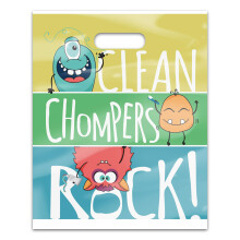 Practicon 11098201 Clean Chompers Rock 8 x 10 Patient Care Bags - 100 Stück