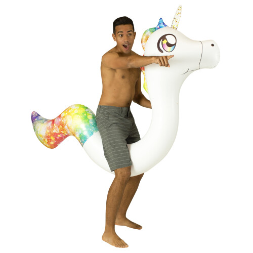 PoolCandy Aufblasbare Tier-Schwimmnudeln (Einhorn) 1