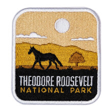 Vagabond Heart Theodore Roosevelt National Park Patch - Theodore Roosevelt Souvenir - Opstrijkbare reisbadge