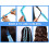 40PCS Curlers Sem Calor para Ondas e Espirais (22 polegadas) com 6 Ganchos Estilo 2