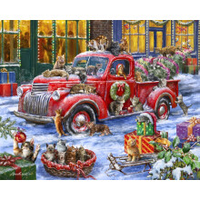 Vermont Christmas Company Puzzle It's a Cats' Christmas, 1000 Teile