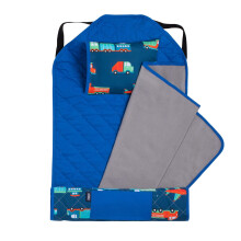 Wildkin Kids Moderne dutjemat met herbruikbaar kussen voor jongens en meisjes Perfect voor elementaire slaapmat Kenmerken Elastische hoekbanden Zacht