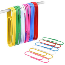 Jumbo Paperclips 4 Inch Giant - ForTomorrow 40 Stuks Extra Grote Paperclips Grote Gekleurde Paperclip Vinyl Gecoat (6 Kleuren 10cm)