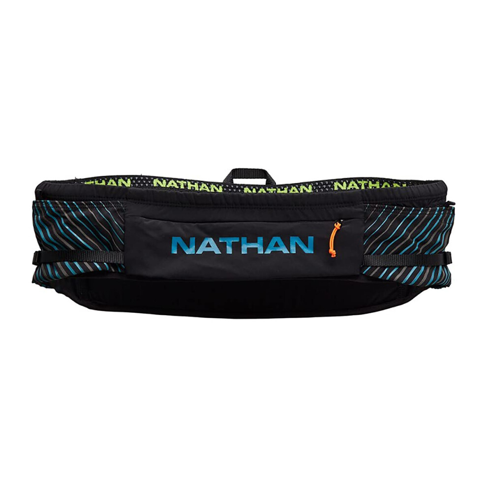 Nathan Running Belt Pinnacle Hydration Waistbelt/WaistPack. Includes Soft Flask  Storage  Zipper Pocket. For Running  Hiking Fanny Pack. No Bounce! (L-image-OPC-PFN2H7D-NEW