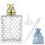 JJKMALL- 100 ml (3.4 oz) Μεγάλη Διαφανής Γυάλινη Άδεια Φιάλη, Χρυσή Σπρέι Αρωμάτων 1