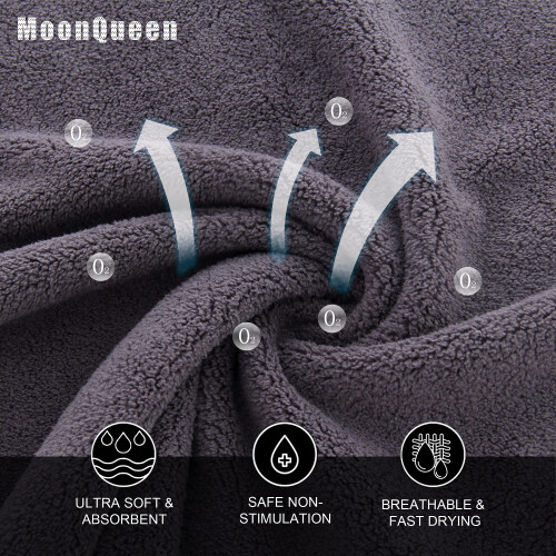 MOONQUEEN Σετ Υπερμαλακών Πετσετών - 12 x 12 ίντσες - 24 Τεμάχια - Γρήγορη Στεγνώση 1