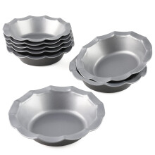 CHWAIKA Mini t?rteforme s?t med 8 sm? t?rteforme Nonstick rund t?rteplade til bagning
