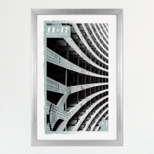 MCS Foundation 11x17 Poster Frame Traditional Silver Vertical & Horizontal Wall Hanging Large Picture Frame for Photos Posters & Art Prints (1-Pack)