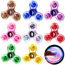 Gigilli 8-pack Fidget Spinners voor kinderen van 8-12 jaar Oplichtende feestartikelen Kerst Fidgetspeelgoed Bulk voor kinderen Volwassenen Glow in Th