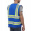 Dib Safety Reflective Mesh Vest Υψηλής Ορατότητας Διπλής Τόνωσης με Τσέπες και Φερμουάρ, Μπλε 4X 2
