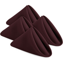 Utopia Home [24-pack bordeauxrood] stoffen servetten 17x17 inch 100% polyester dinerservetten met omgezoomde randen Wasbare servetten Ideaal voor fee