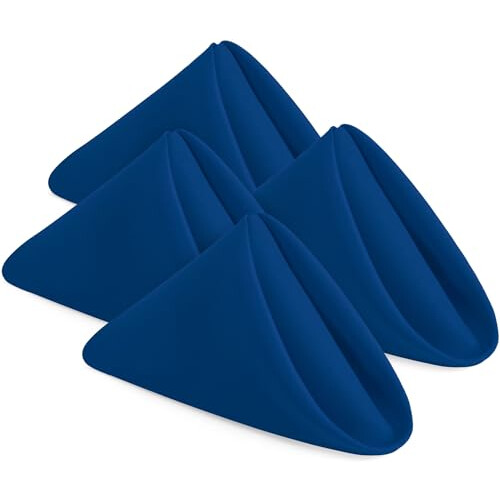Utopia Home [Pacote de 24, Azul Royal] Guardanapos de Tecido 17x17 Polegadas, 100% Poliéster, Laváveis