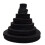 Playfully Ever After Black Stiff Felt Circle (3/4 to 4 inch Mixed Size Pack - 54pc) 1