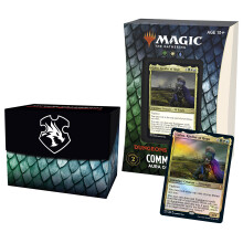 Magic: The Gathering Adventures in the Forgotten Realms Commander Deck - Aura di Coraggio (Verde-Bianco-Blu)