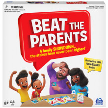 SPIN MASTER GAMES Beat The Parents Classic Family Trivia Game Kids vs Parents for Ages 6 and up