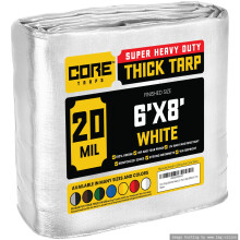Tarps de miez extrem de mare 20 mil. Acoperire prelata de prelata rezistenta la UV rezistenta la UV ?i lacrima Poly Tarpaulina cu margini ntarit