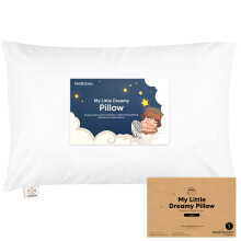 KeaBabies Toddler Pillow with Pillowcase  Jumbo 14X20 - Soft Organic Cotton Toddler Pillows for Sleeping - Machine Washable - Perfect for Travel  Todd