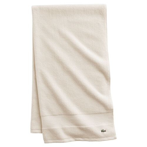 Lacoste Lacoste Heritage Supima Cotton Bath Handduk Chalk 30 """" X 54 """"