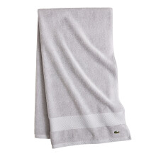 Lacoste Heritage Supima -puuvillainen kylpypyyhe, mikrosirukuvio, 76 x 137 cm