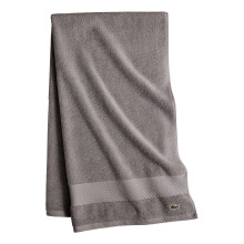 Lacoste Heritage Supima -puuvillainen kylpypyyhe, meteoriitti, 76 x 137 cm