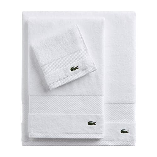 Lacoste Lacoste Heritage Supima Bumbac Mat White White 21 """" X 31 """" 1