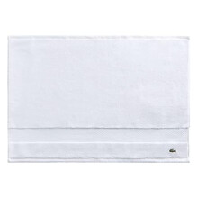 Lacoste Heritage Supima -puuvillainen kylpyammeen matto, valkoinen, 53 x 79 cm