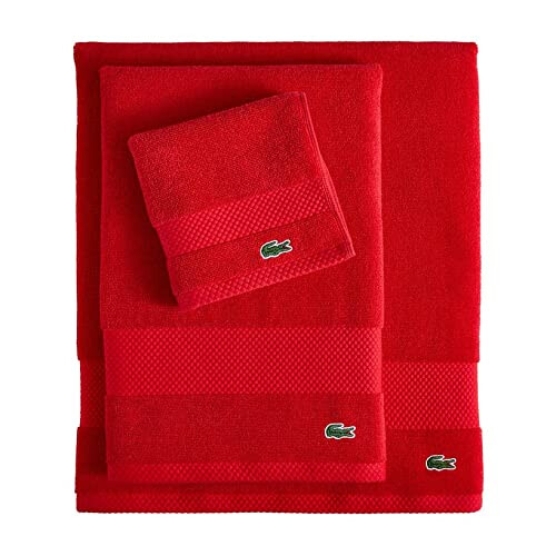 Lacoste Lacoste Heritage Supima Cotton Bath Handduk Formel One 30 """" X 54 """" 1