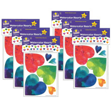 North Star Teacher Resources Aquarelhartenaccenten 48 per verpakking, 6 verpakkingen (NST3215-6)