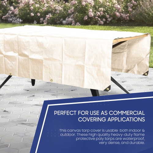 Tarps Now Υδατοστεγανές Ανθεκτικές Πολυ Tarps (8' x 10') - με Αλουμινένιους Γάτζους 1