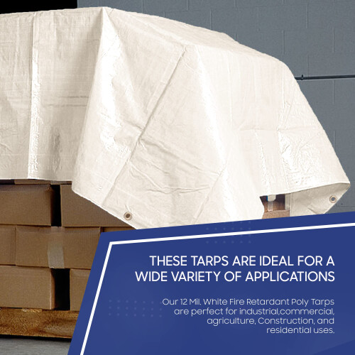 Tarps Now Υδατοστεγανές Ανθεκτικές Πολυ Tarps (8' x 10') - με Αλουμινένιους Γάτζους 2