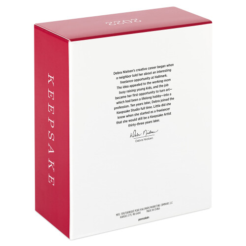 Hallmark Keepsake Χριστουγεννιάτικη Διακόσμηση 2022, Κορνίζα Σονόγραφου, Πορσελάνη 2