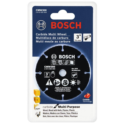 Bosch Bosch CMW300 3" Καρβίδιο Multi-Wheel, Μαύρο 1