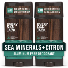 Every Man Jack Sea Minerals + Citron Herren-Deodorant Bleiben Sie frisch mit aluminiumfreiem Deodorant fr alle Hauttypen geruchszerstrend, lang