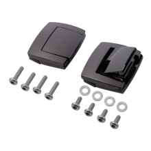 XYZMT Black Tour Pack Chiusure Lucchetto Rasoio Tagliato Adatto per Harley 1980-2013 12 Touring Electra Road Glide Classic FLHTC FLHTCU Police FL
