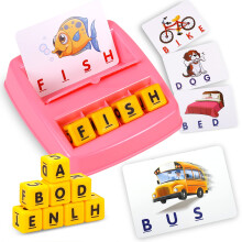 Fenikso Buchstaben-Matching-Spiel, Alphabet, Wörter und Objekte, Lernspielzeug für Vorschulkinder