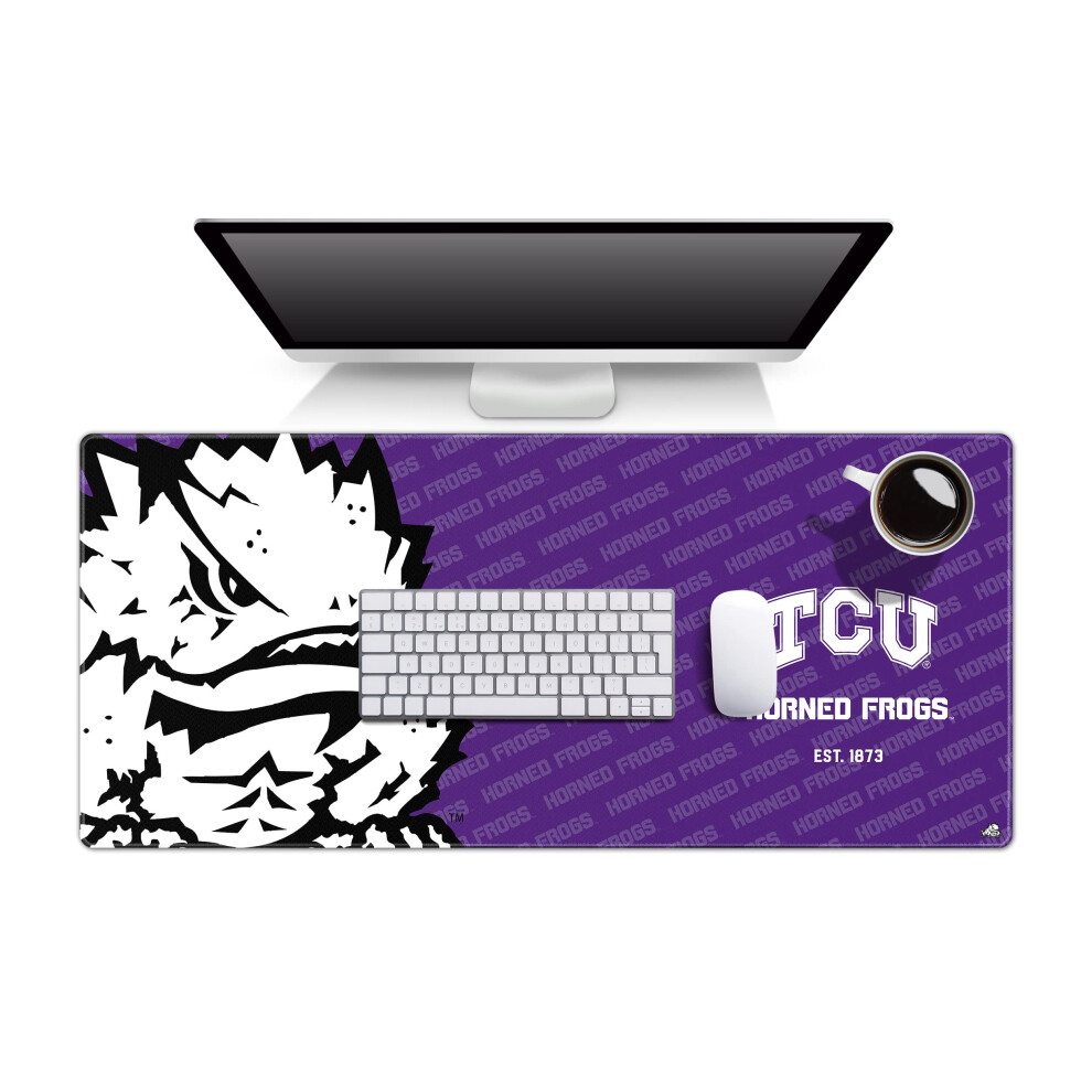 Youthefan Ncaa Tcu Horned Frogs Logo Series Desk Pad 810081900591