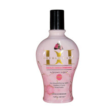 Loci n bronceadora 400X de fresas cubiertas con chocolate negro doble, 7.5 onzas