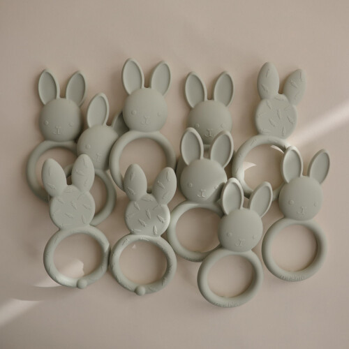 mushie Silicone Baby Teether Toy | Bunny 2