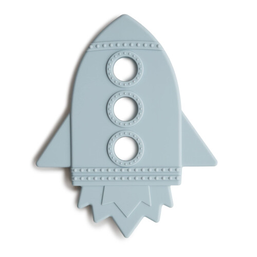 mushie Silicone Baby Teether Toy | Rocket (Cloud)