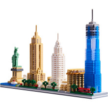 Klmei City Architecture New York Micro Mini Blocks Skylines Collection Building Conjunto para adultos kit de modelo de horizonte de Nova York par
