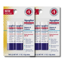B ton r parateur pour les l vres Aquaphor avec protection solaire, apaise les l vres s ches et gerc es, 0,17 oz, lot de 2