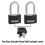 Master Lock Master Lock Μαύρη Βινύλιο Καλυμμένη Αλ/νιουμ Κλειδαριά με Κλειδί, Σετ 2 Τμχ, 141TLF 5