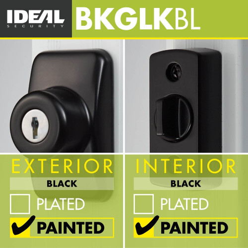 Ideel sikkerhed deadbolt til storm- og sk?rmd?re sort 1