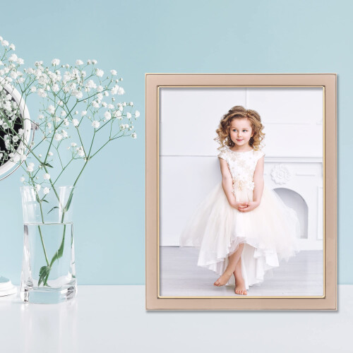 Lawrence Frames Polished Enamel Picture Frame 8x10 Pink 2