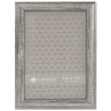 Lawrence Frames Classic Bead Picture Frame 5x7 Silver