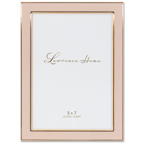 Lawrence Frames Polished Enamel Picture Frame 5x7 Pink